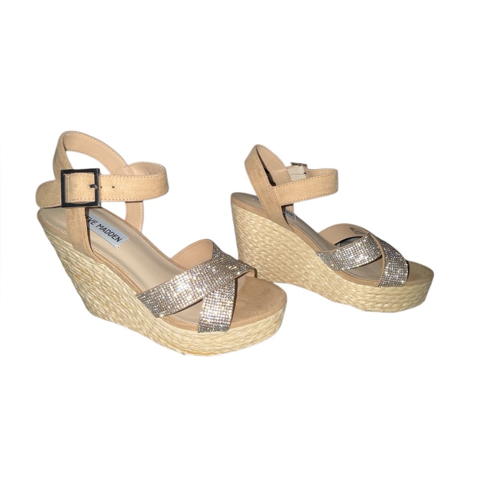 Steve Madden Rhinestone heels size 7.5 NWT